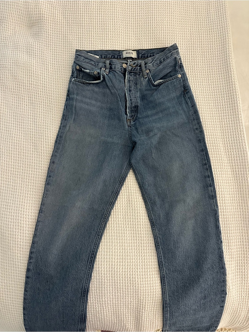 Agolde 90’s Pinch Waist Hi-Rise in stage Blue size 27 - Picture 3 of 5